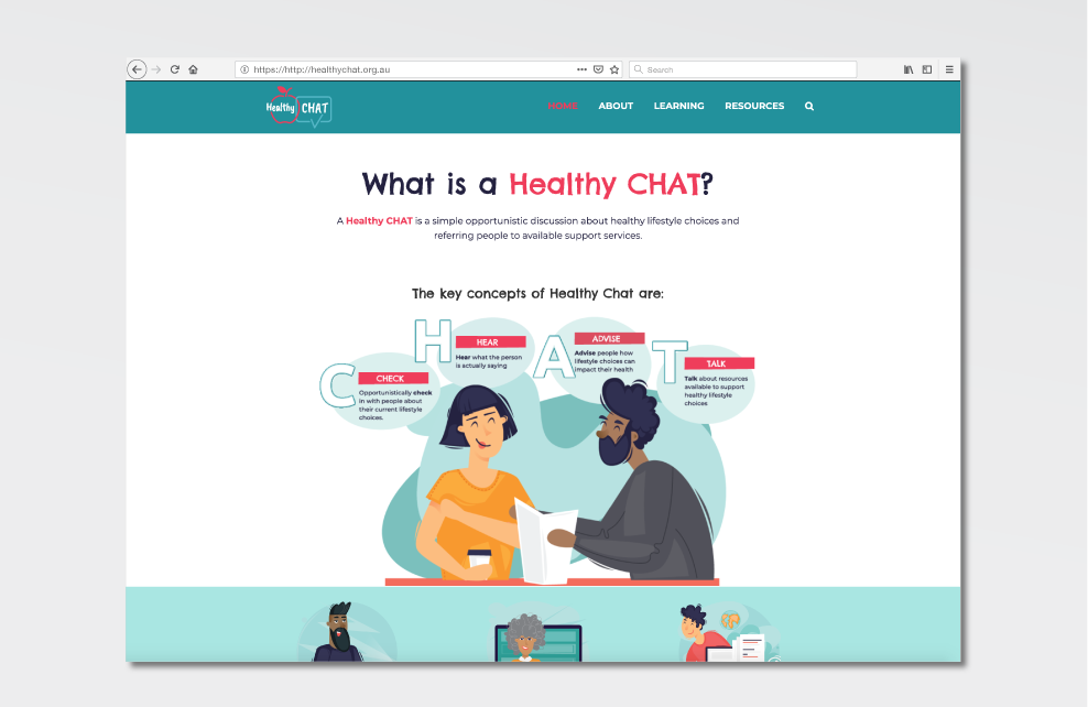 Healthy CHAT Landing Page